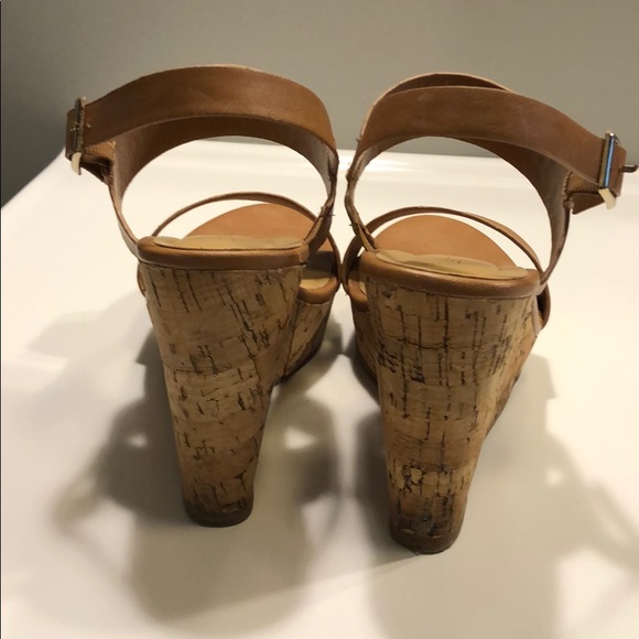 Cognac 4” wedge sandal - size 8 - Picture 4 of 6